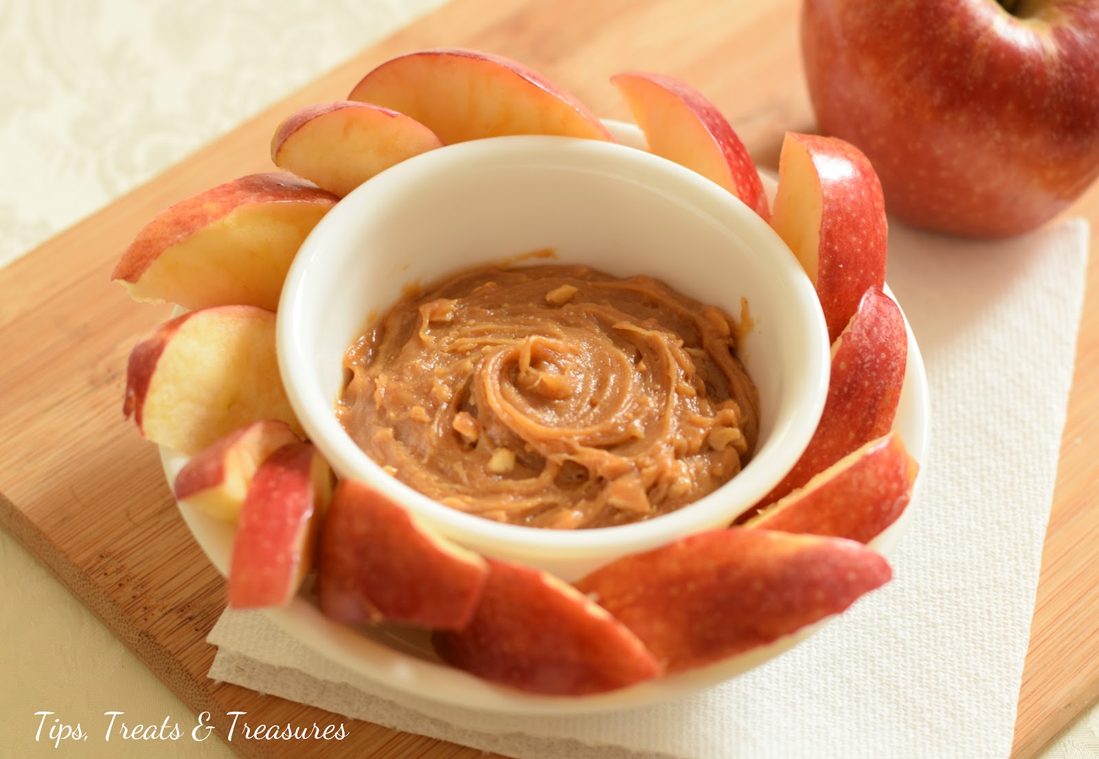 Tips, Treats & Treasures Peanut Butter Caramel Dip
