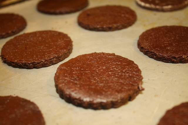 Galletitas de chocolate y menta / Chocolate mint cookies Galletitas de chocolate y menta / Chocolate mint cookies