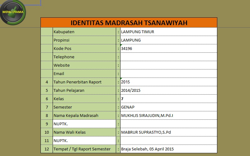 APLIKASI CETAK RAPOR MTs/SMP