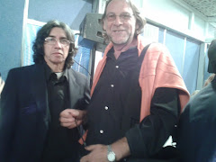 Con el poeta Roberto Goijman
