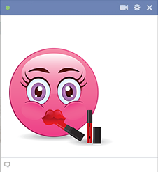 Emoji girl with makeup