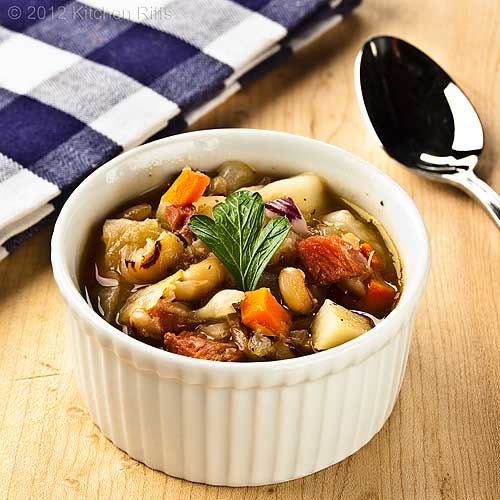 Kitchen Riffs BlackEyed Pea and Cabbage Soup