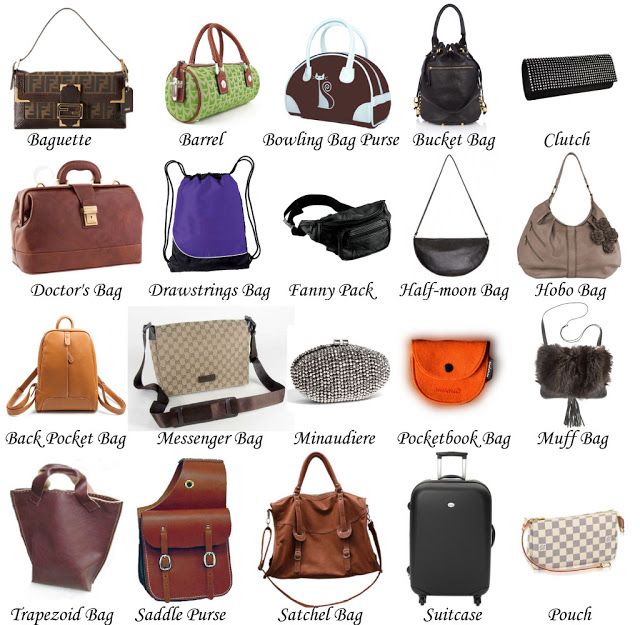 42 types of bags