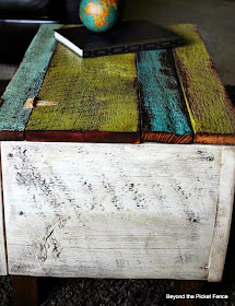 rustic, barn wood, trunk, coffee table, family room furniture, beyond the picket fence, reclaimed wood, trunk, furniture, barn wood, beyond the picket fence, http://bec4-beyondthepicketfence.blogspot.com/2013/05/blanket-chest-and-answers.html