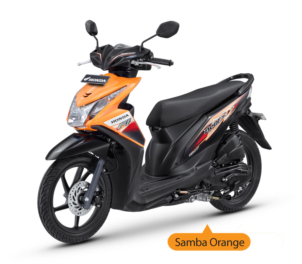 Delta Motorindo Harga Dan Spesifikasi Honda BeAT FI CBS Samba Orange
