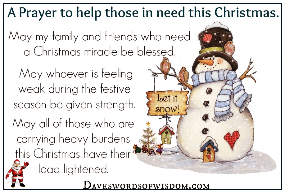 Best christmas cards, messages, quotes, wishes, images 2019 Daveswordsofwisdom.com: The Power of Christmas prayer is strong - Pass