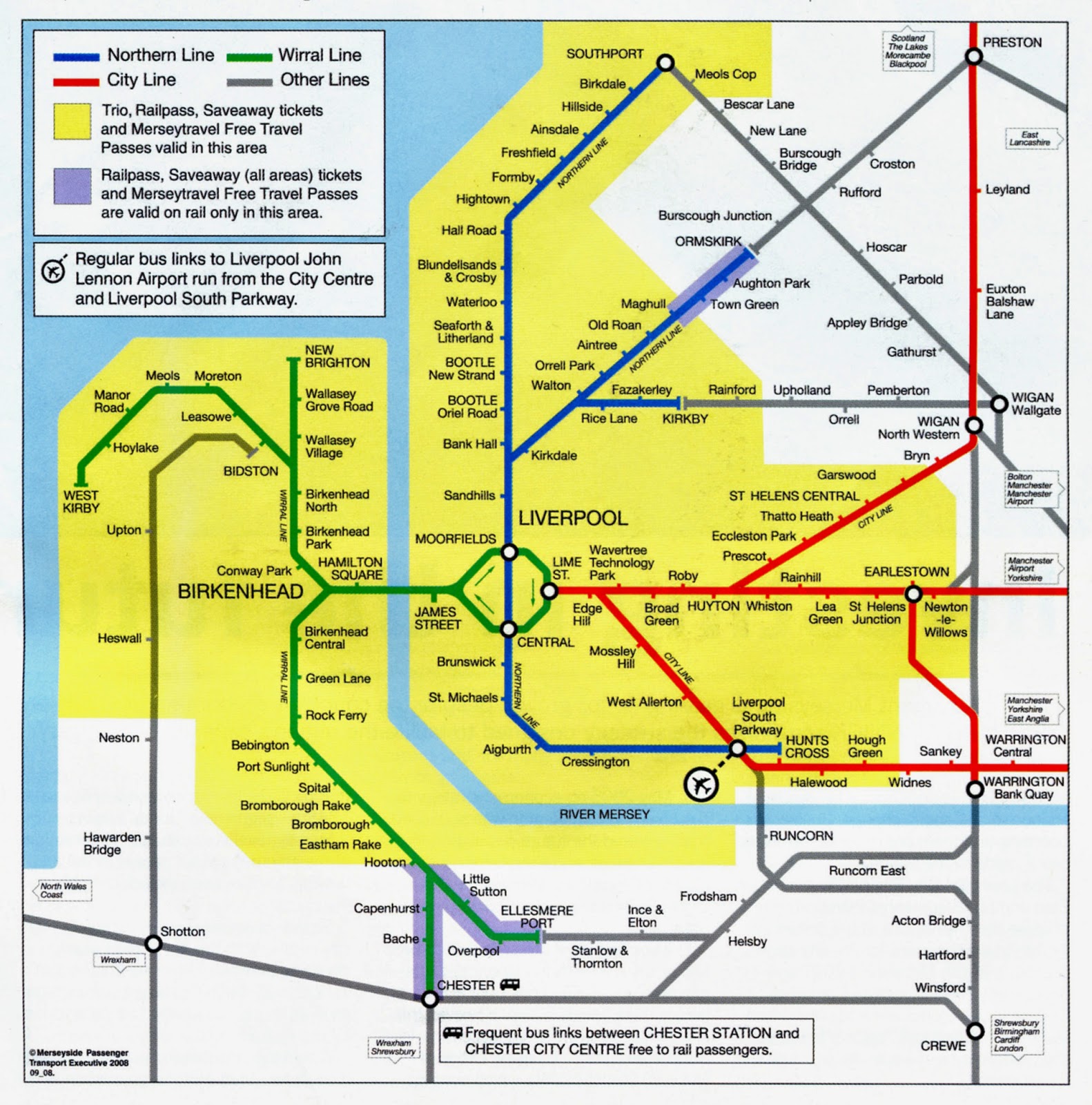 Liverpool Transport Map 