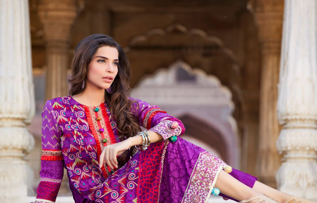 Spring-Summer Women's Embroidered Dresses Vol-2 Collection By Firdous