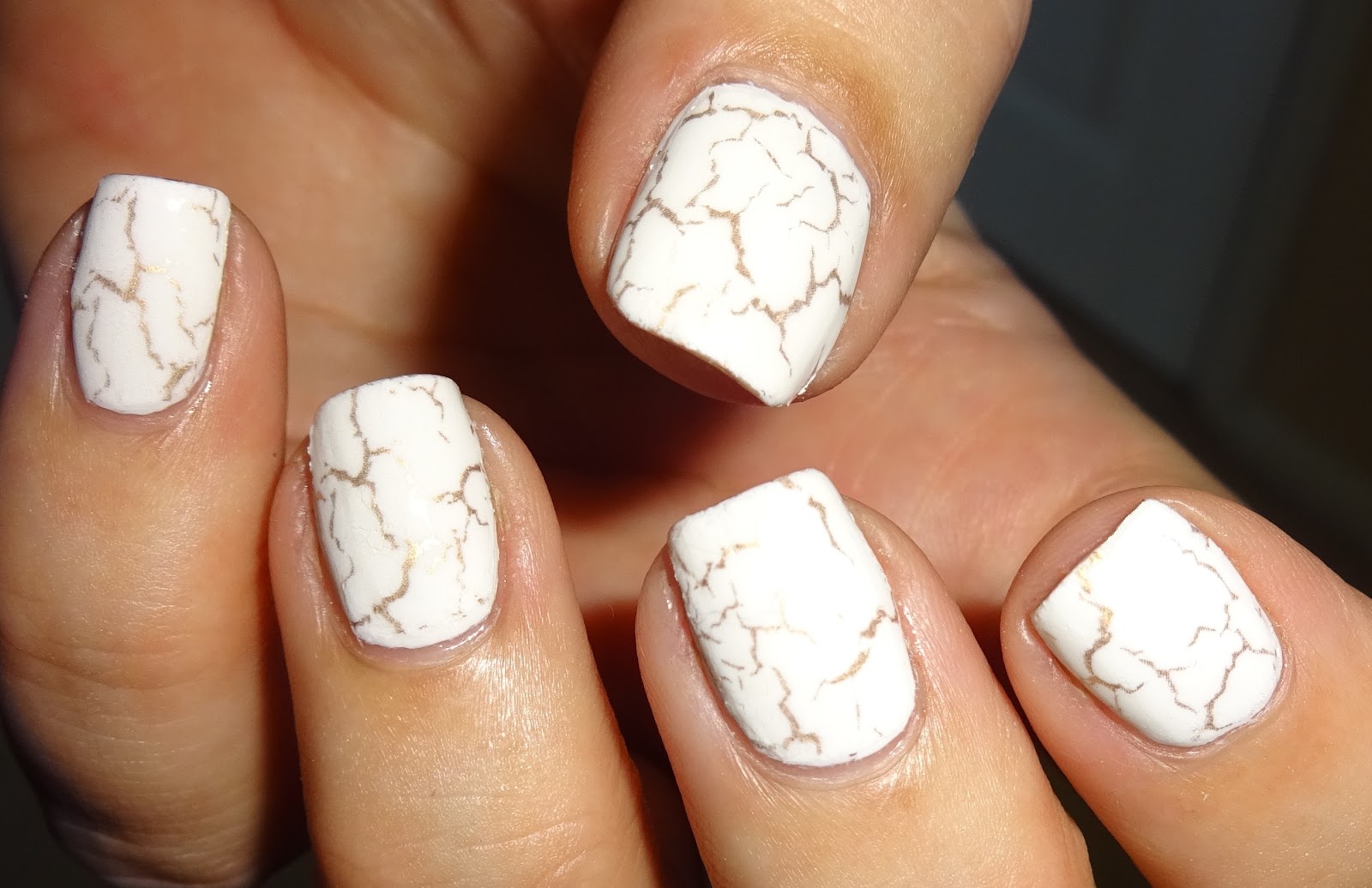 White Marble Effect Nail Foil from Charlies Nail Art.