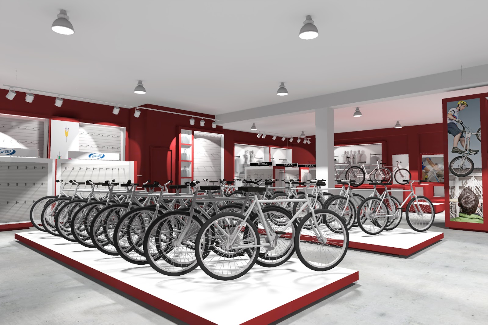 Interiores Comerciales TIENDA DE BICICLETAS MAMMOTH EN ALCALA DE HENARES MADRID