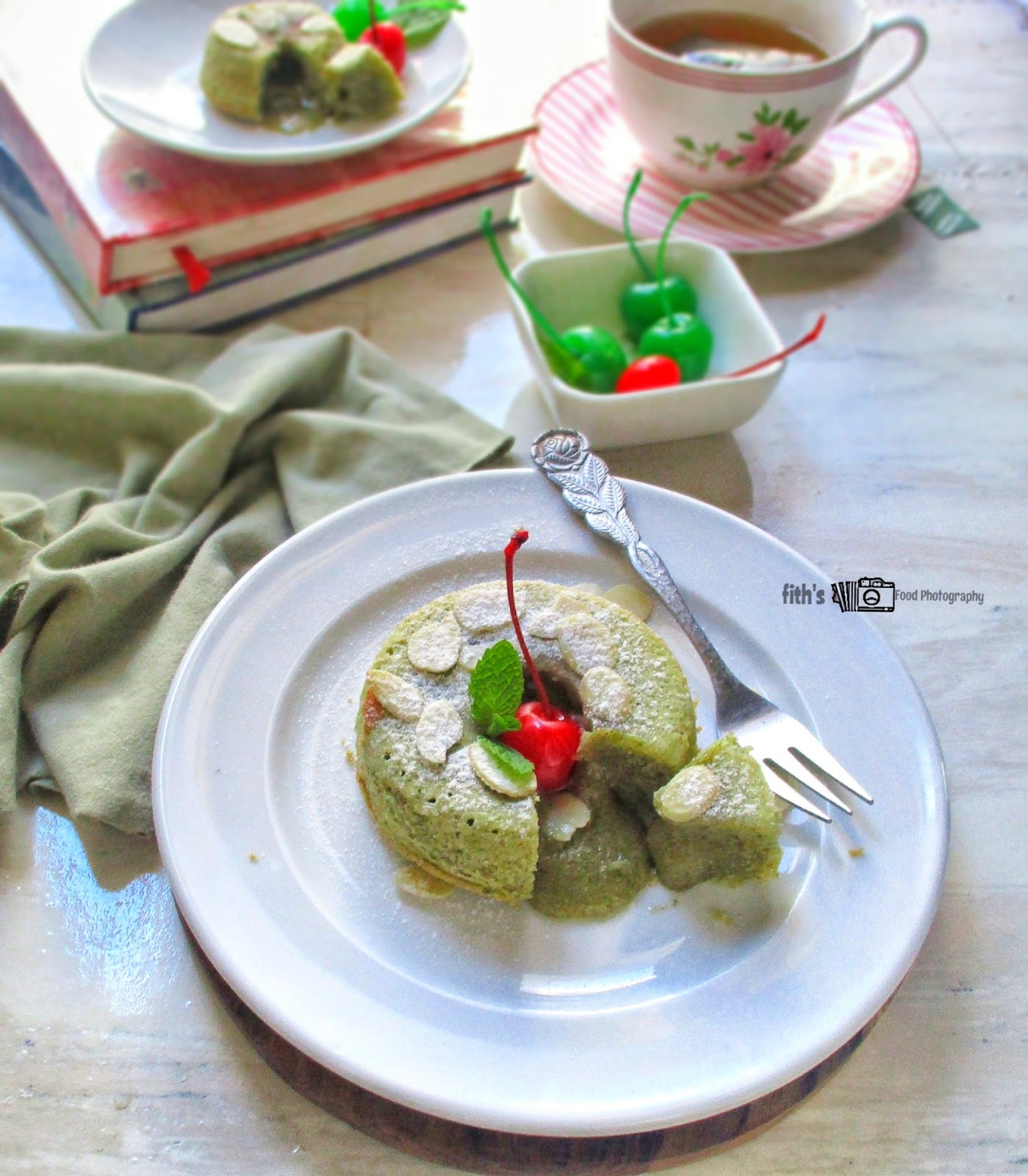fith's Kitchen Green Tea Lava Cake