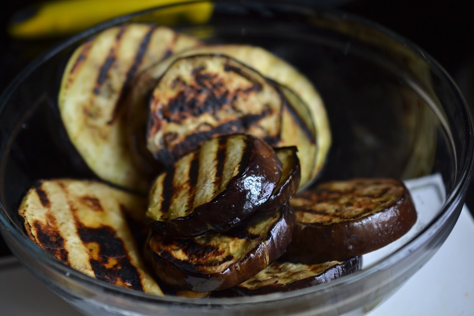 Greedy Girl Grilled Eggplant ricotta muffins