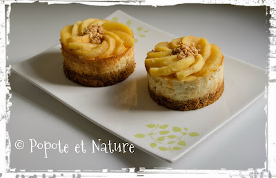 © Popote et Nature - Cottage cheese au caramel et aux pommes