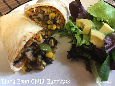 Black Bean Chilli Burritos Black Bean Chilli Burritos