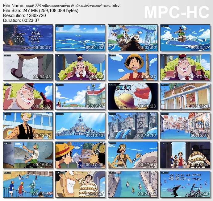 [การ์ตูน] One Piece 8th Season: Water Seven - วันพีช ซีซั่น 8: วอเตอร์ เซเว่น (Ep.229-264 END) [DVD-Rip 720p][เสียง ไทย/ญี่ปุ่น][บรรยาย:ไทย][.MKV] OP1_MovieHdClub_SS