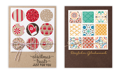 Stampin' Up! Designer Paper Inspiration: 3 Card Layouts, 6 Different Cards