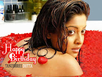 lovely happy birthday tanushree dutta wallpaper, sexy photo tanushree dutta while taking rose bath nude body.