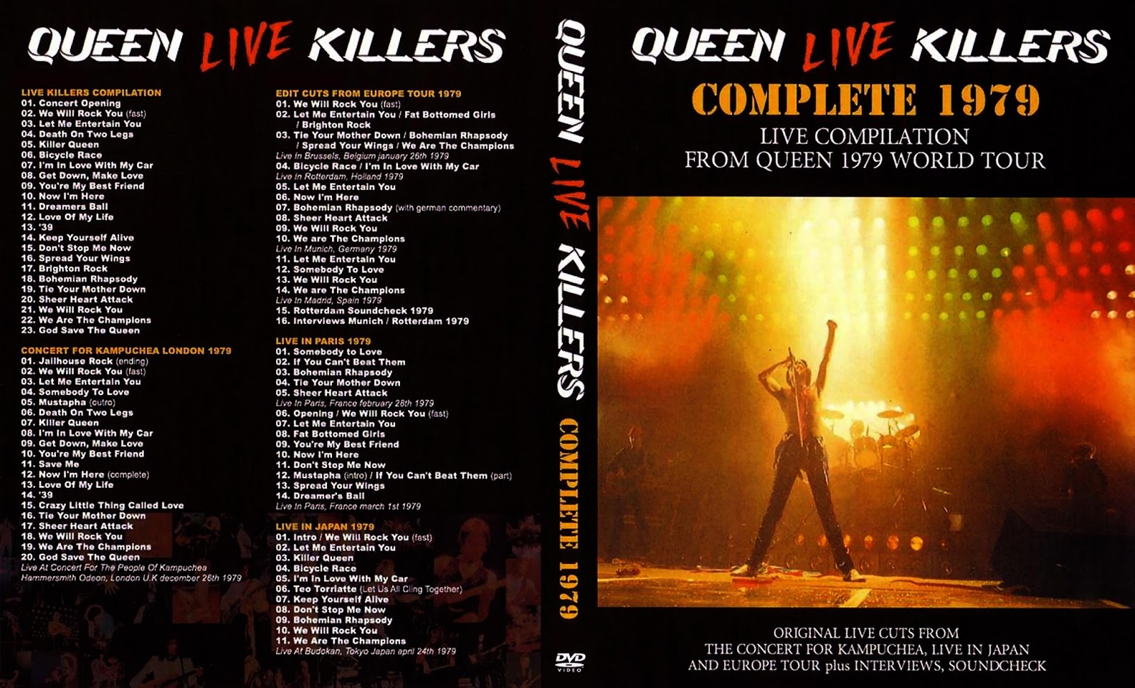 T.U.B.E.: Queen - Live Killers - Box Set (4xDVDfull pro-shot) authored