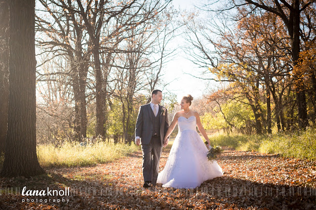 fall wedding photo wedding photographer Brandon MB
