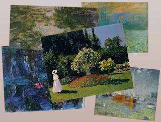 Combined images of public domain Monet art by SnaggleTooth 2012