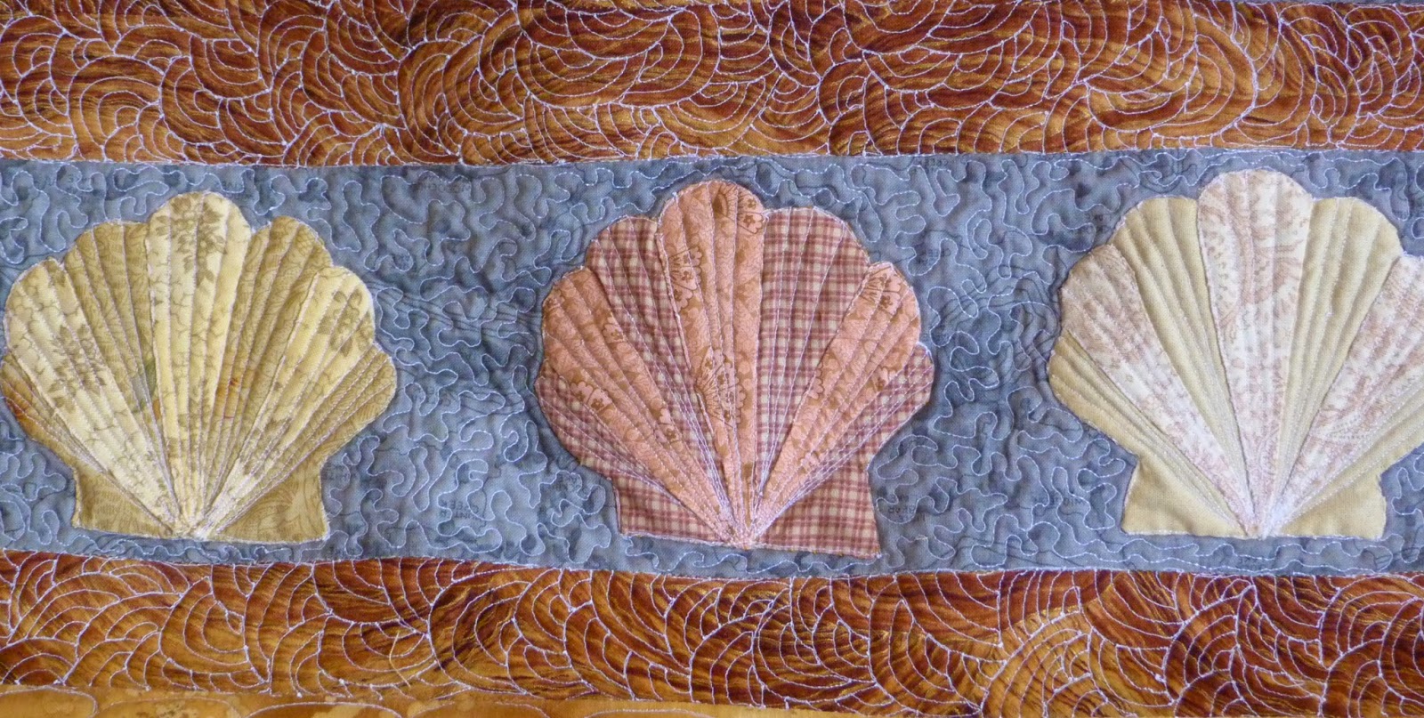 Quilted seashells