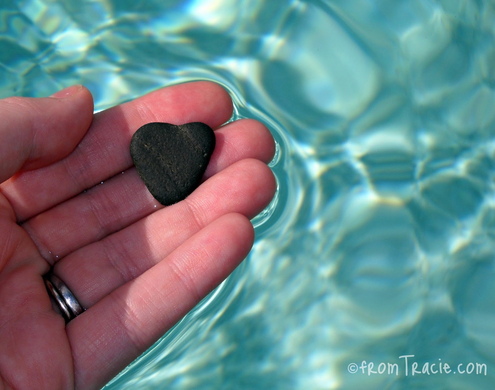 From Tracie: Visit From A Traveling Heart-Shaped Rock