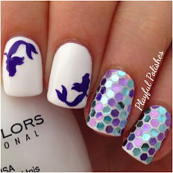 cute mermaid nail designs 1