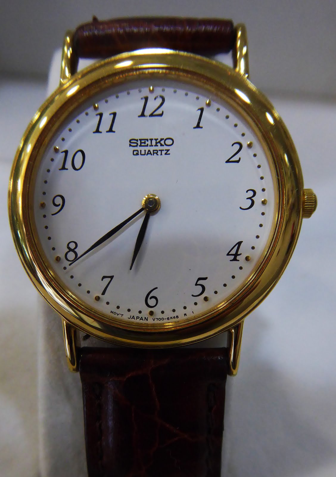 Para ver bien la hora. Elegante reloj Seiko de señora