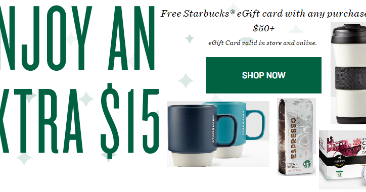 $15 starbucks gift card