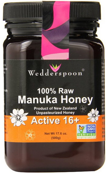 Wedderspoon Raw Manuka Honey Active 16+, 17.6-Ounce Jar
