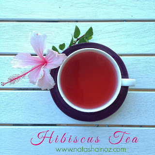 Tea, Tea Time with Natasha in Oz, hibiscus tea, blood pressure, hypertension, Hibiscus Iced Tea, health and wellbeing, Natasha In Oz, herbal tea, tisane