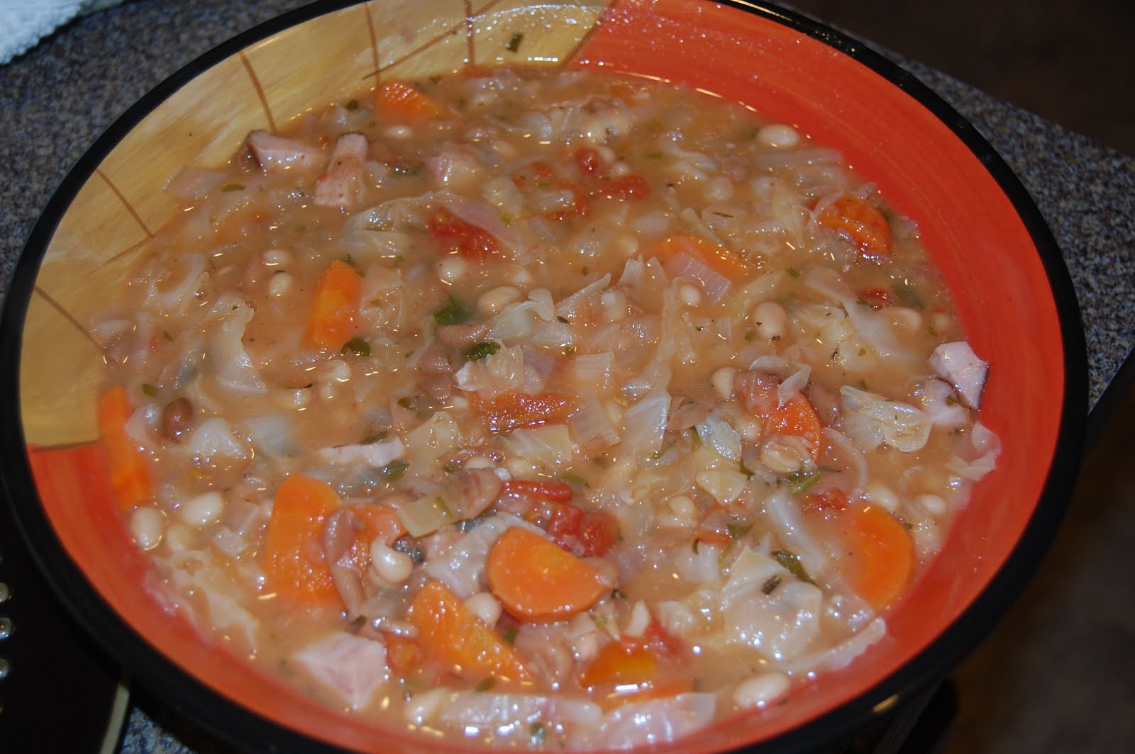 Kitchen Curiosities and more... Ham, Bean and Cabbage Soup