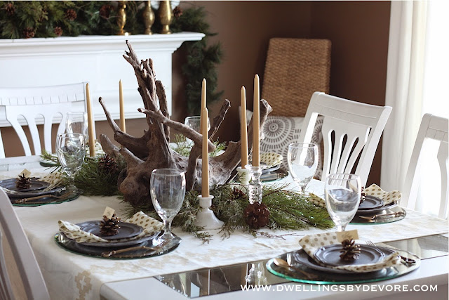 Dwellings By DeVore: Simple Holiday Table Setting