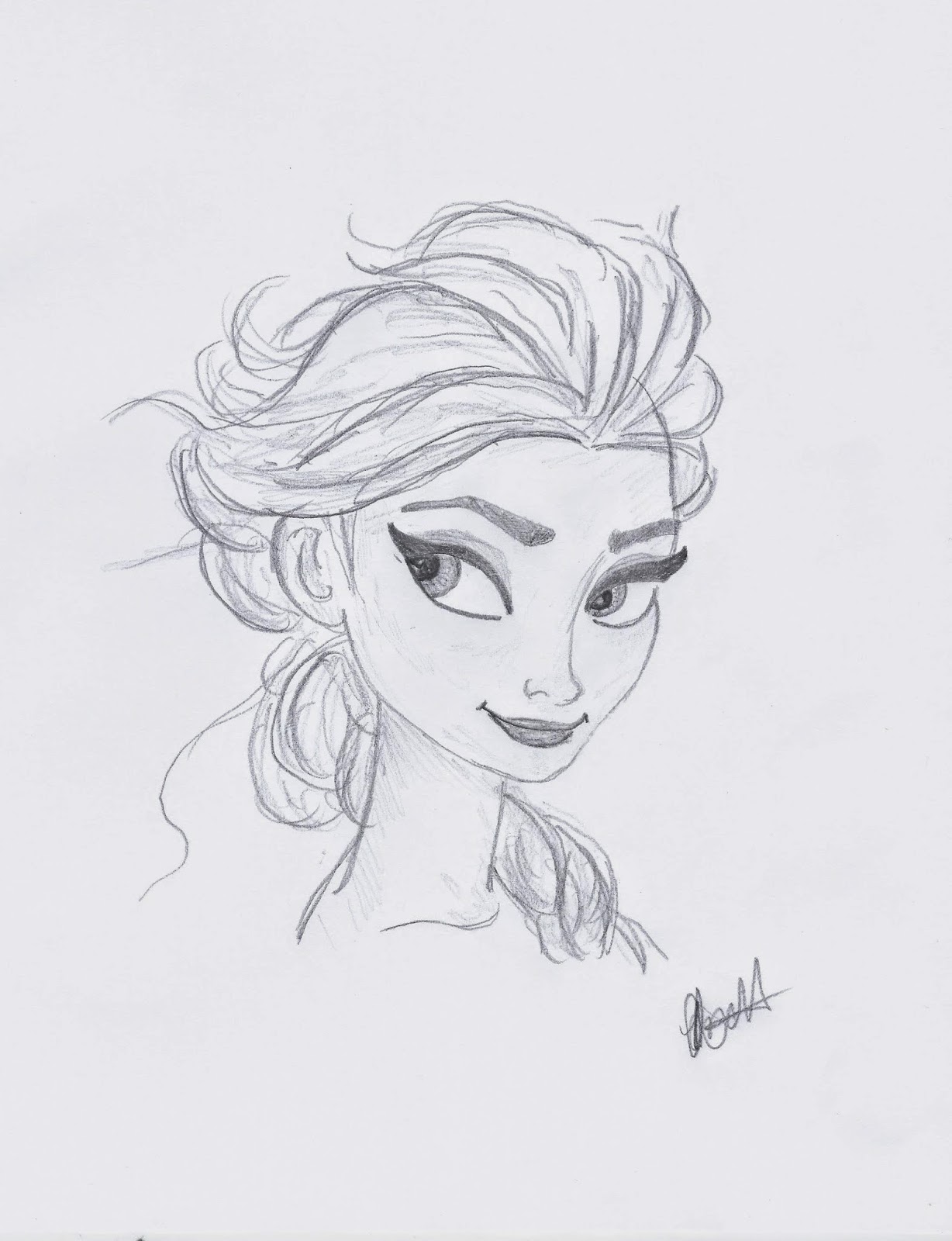 Elsa from Frozen illustrated by Jo Linsdell