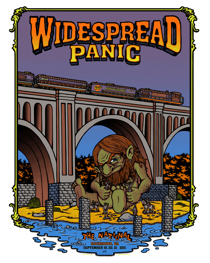 INSIDE THE ROCK POSTER FRAME BLOG Widespread Panic & Bruce Hornsby