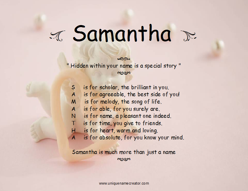 Samantha Unique Name Creator