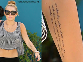 miley cyrus tattoo