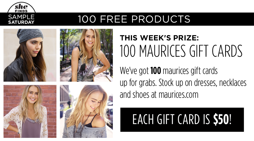 Free 50 Maurices Women's Clothing Gift Card Giveaway