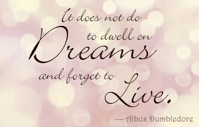 It does not do to dwell on dreams and forget to live - Albus Dumbledore