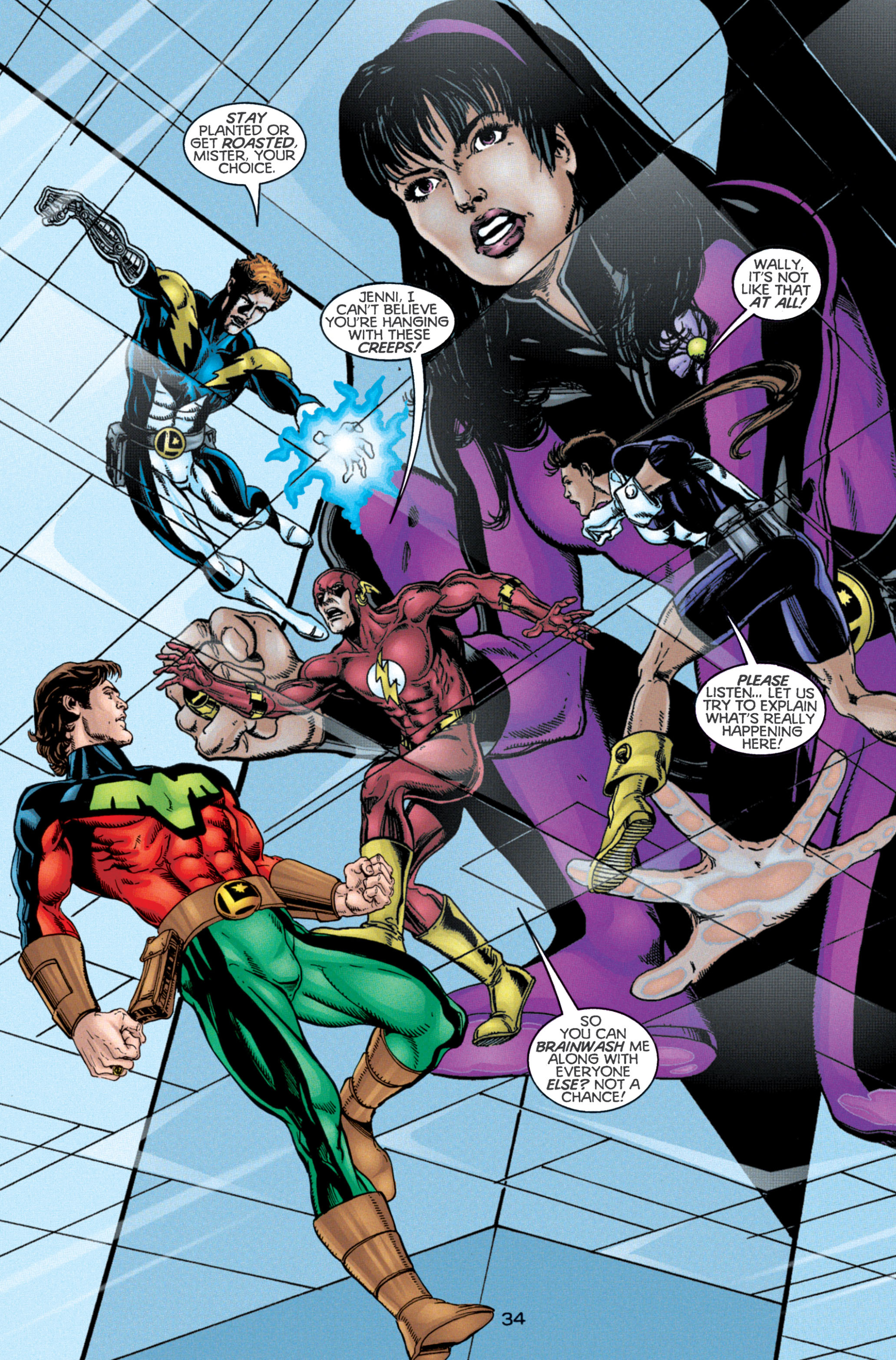 Read online Titans/Legion of Super-Heroes: Universe Ablaze comic -  Issue #2 - 36