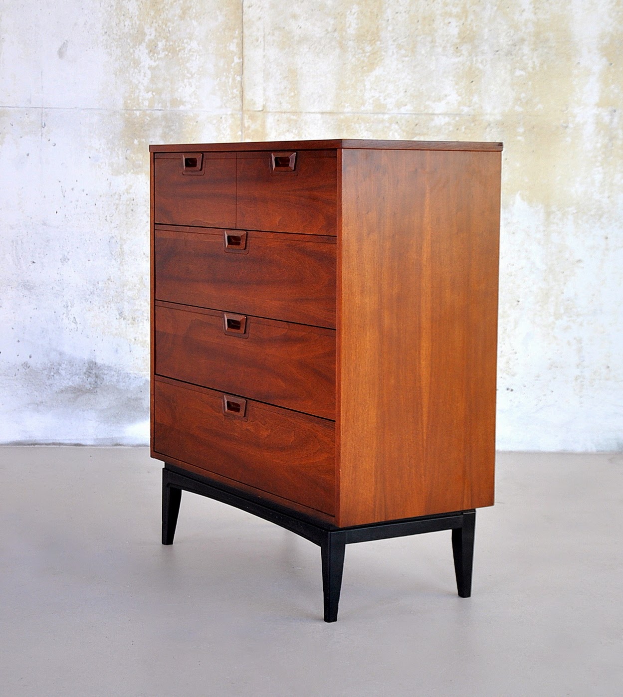 SELECT MODERN Mid Century Highboy Dresser or Gentleman's Chest of Drawers