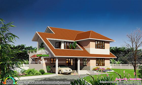 2 different elevations with same sq-ft and facilities - Kerala Home ...