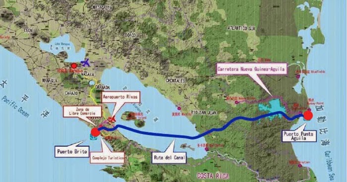 Plattform Belo Monte: Route für Nicaragua-Kanal festgelegt