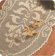 Tapete Ovalado "Espejismo" a Crochet Tapete Ovalado "Espejismo" a Crochet