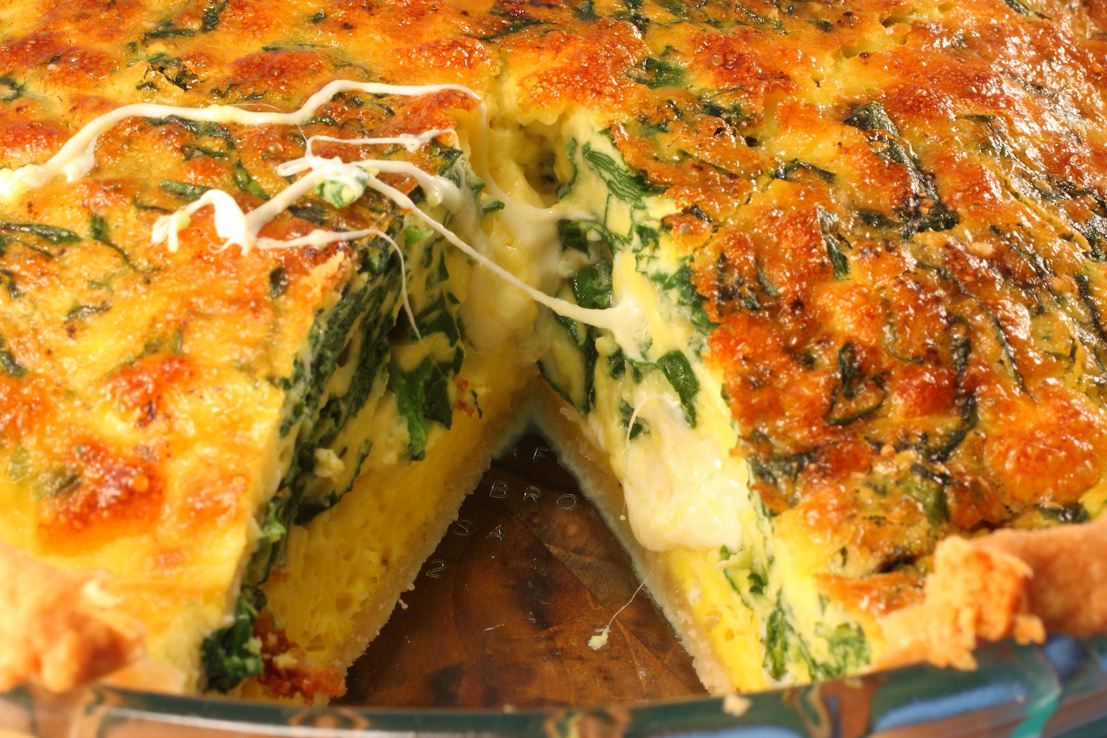 Chef Chuck's Cucina: Chef Chuck's Egg Pie with Spinach