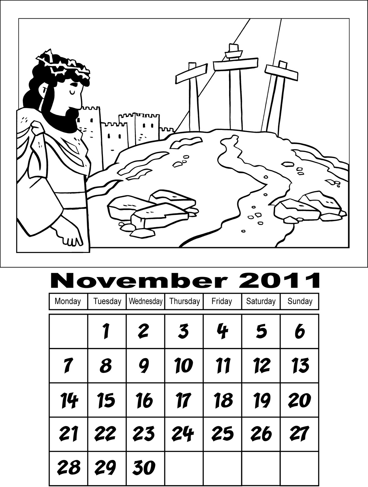 My Little House: Calendar for November 2011
