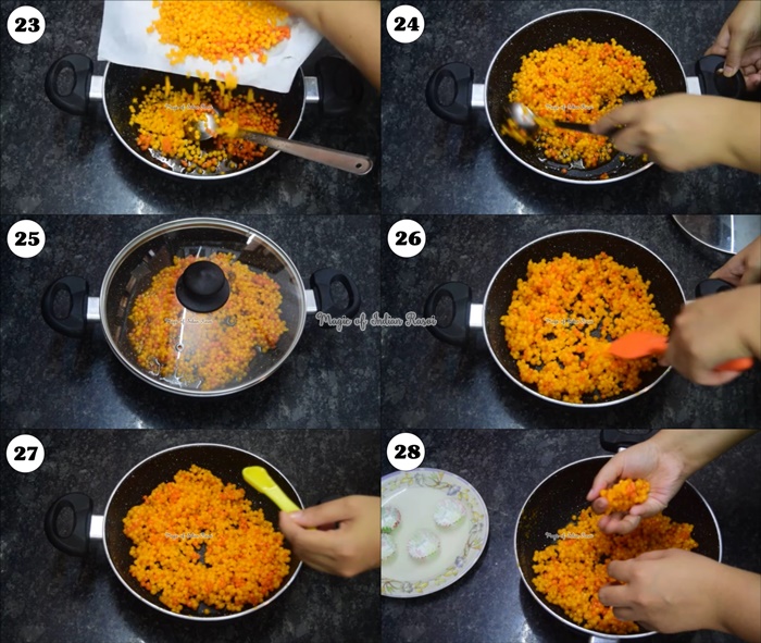 Boondi Ladoo Recipe - परफेक्ट बूंदी लड्डू रेसिपी  - Priya R - Magic of Indian Rasoi