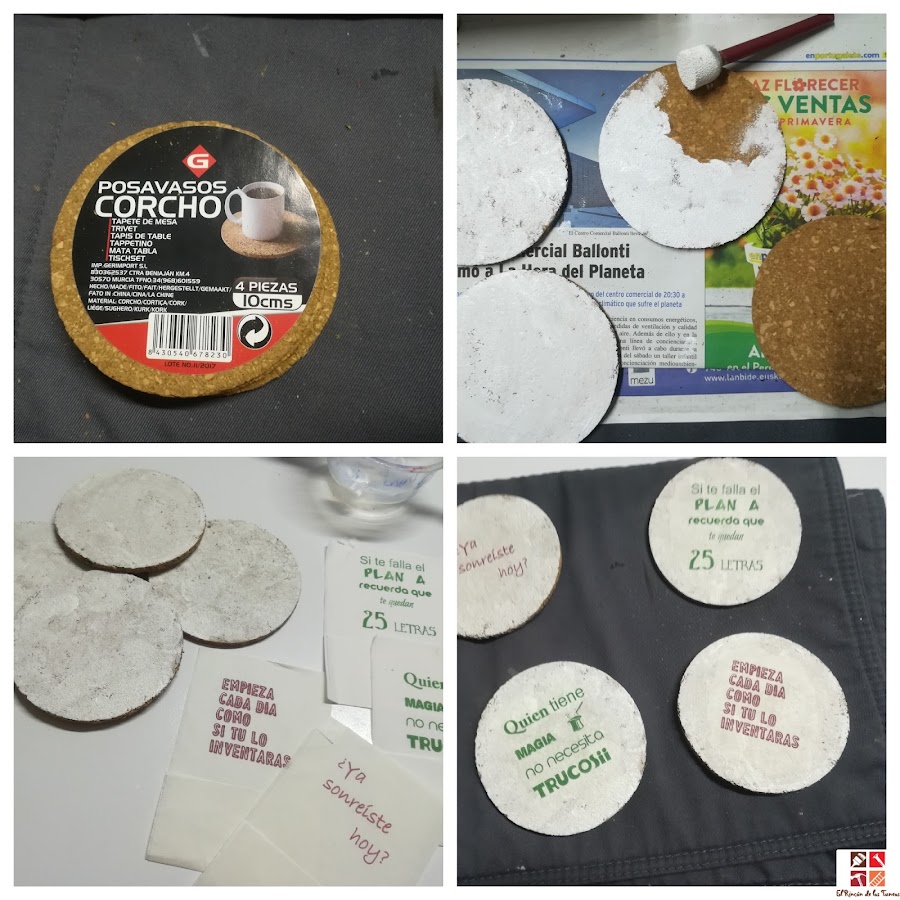 diy posavasos navideños