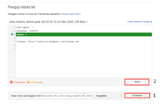 Cara Setting Robots txt di Blogger