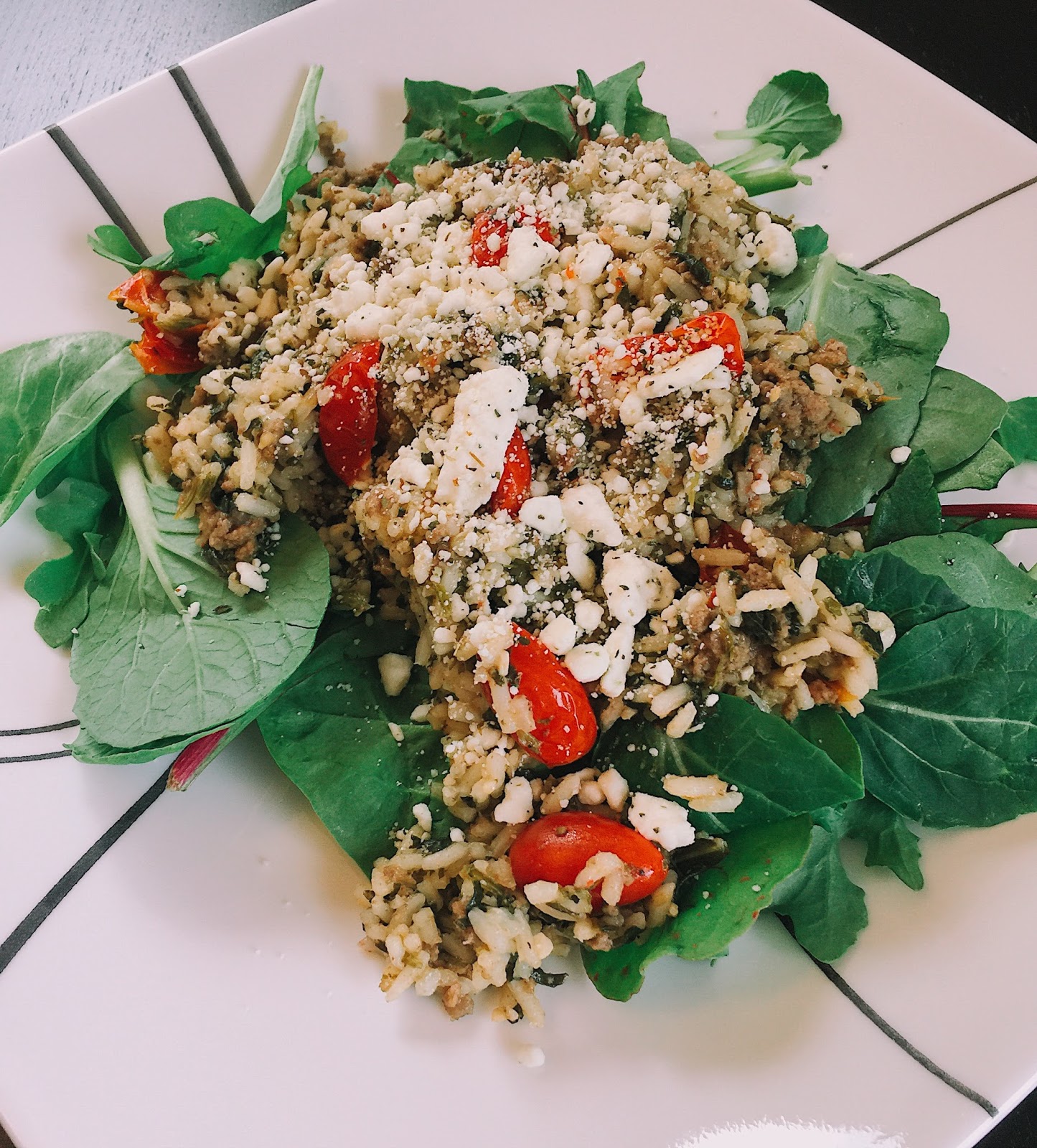 CocktailMom Greek Beef and Rice One Pot Meal